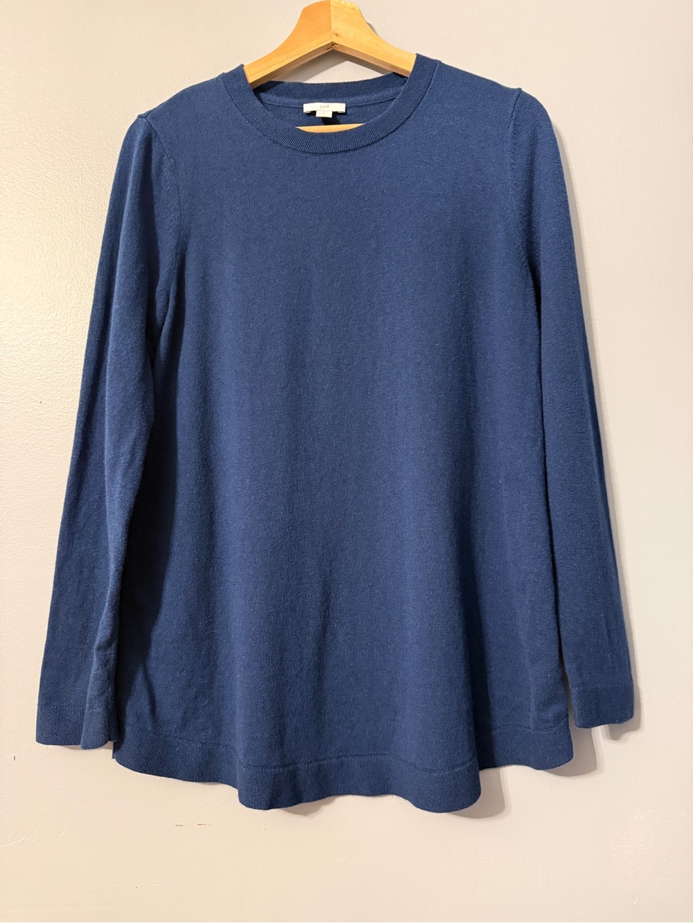 J. Jill Women's Scoop Crewneck Sweater in Deep Navy